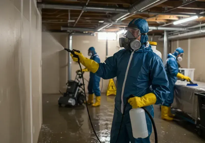 Basement Sanitization and Antimicrobial Treatment process in Rankin, TX